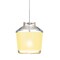Besa Lighting Pica 6 Cord Pendant, Creme Sand, Satin Nickel Finish, 1x50W Halogen 1XT-PIC6CR-SN - alternate 1